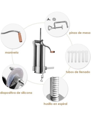 Embutidora Manual 5kg Acero Inoxidable