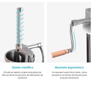 Embutidora Manual 5kg Acero Inoxidable