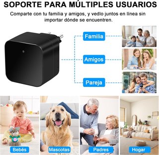 Cargador USB Cámara Oculta WiFi 5G