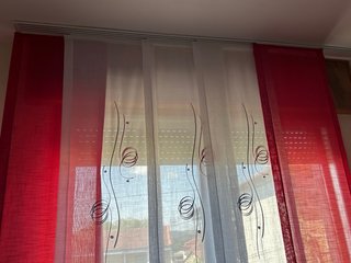 Tende Pannello Giapponese Rosso e Bianco