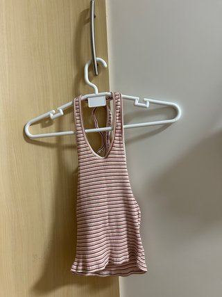 Top halter de rayas