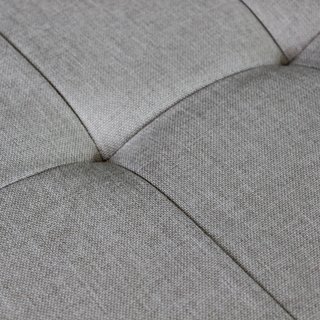 Pouf Contenitore Rettangolare Tessuto Tortora