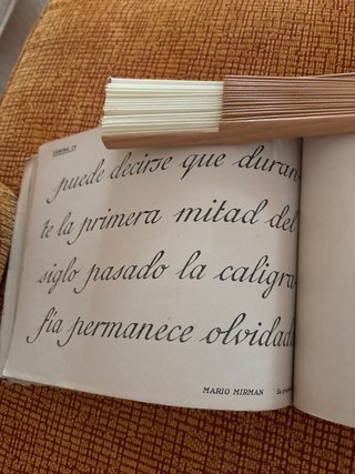 Cuaderno antiguo caligrafía lámina VIII