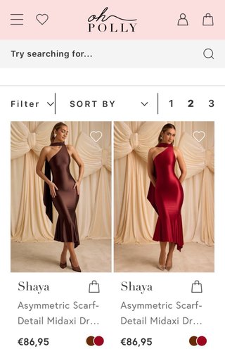 Vestido fiesta Oh Polly S rojo