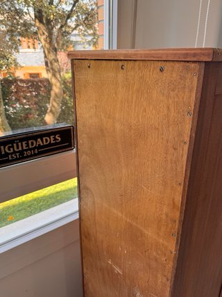 Antiguo archivador francés de madera
