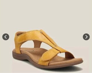 Sandalias Amarillas Mujer