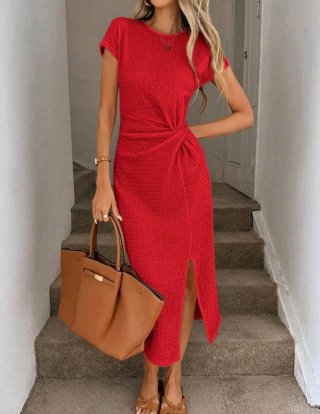 Vestido rojo largo verano
