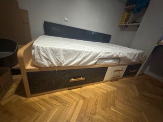 Cama nido con cajones y colchón