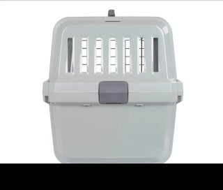 Transportín perro y gato gris.Urge vender!!