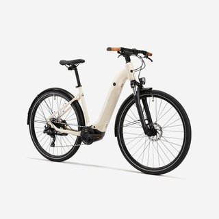 Bicicleta eléctrica trekking motor central cuadro bajo