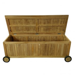 Box Contenitore da Giardino in Legno con Ruote