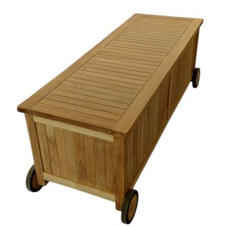 Box Contenitore da Giardino in Legno con Ruote