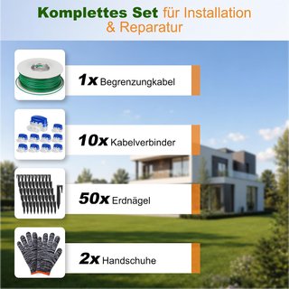 Kit Cable Delimitador Robot Cortacesped 100m