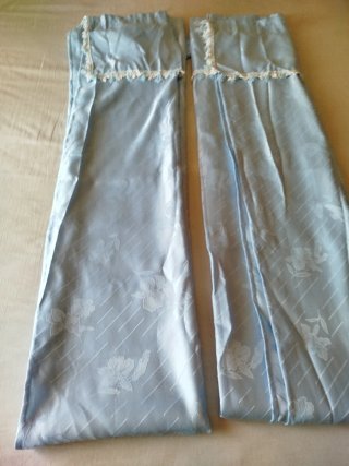 Cortinas Satinadas Azules 230x250 cm