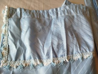 Cortinas Satinadas Azules 230x250 cm
