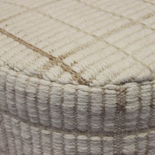 Sgabello Nordico in Legno Seduta in Lana e Cotone