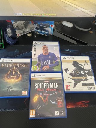 PS5 + Mando + 4 Juegos