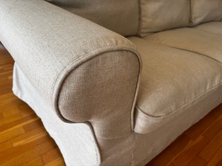 Sofá de 3 plazas beige ikea ektorp