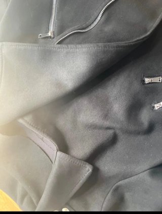 Chaqueta cazadora Biker Ante Negra Talla S