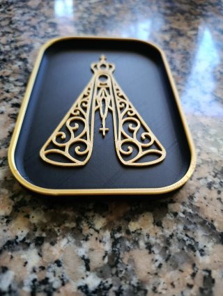 Bandeja decorativa Nossa Senhora Aparecida