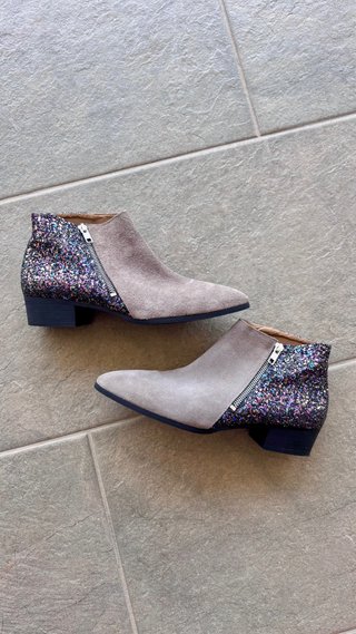 Botines Glitter Multicolor Talla 39
