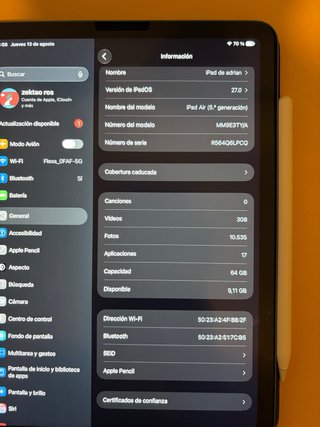 iPad Air 5 M1 64GB + Apple Pencil 2