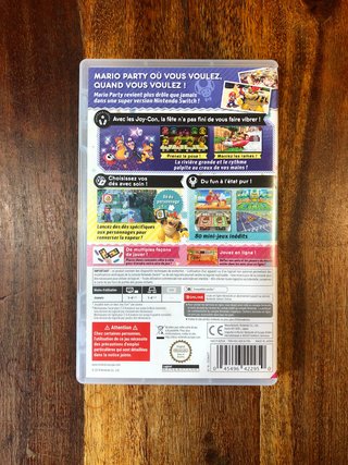 Custodia vuota Super Mario Party switch no gioco