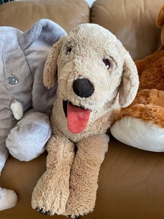 3 Peluches Grandes: Oso, Elefante y Perro