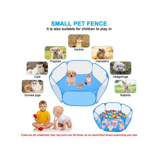 Aomig parque para perros pequeños azul