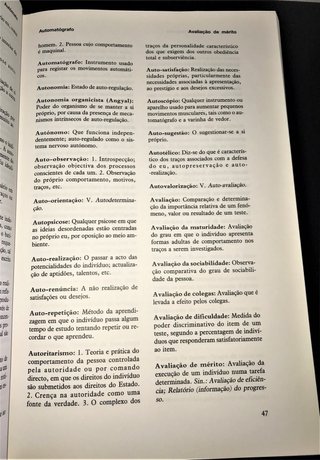 Dicionário de Psicologia de James P. Chaplin