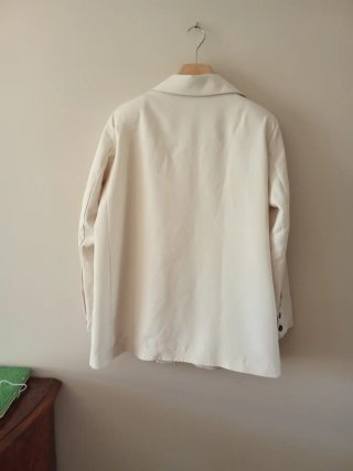 Blazer bianco taglia unica in poliestere