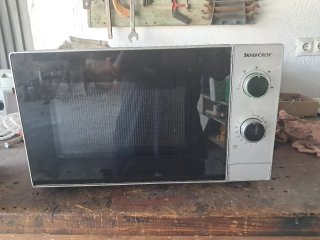Microondas Silvercrest plateado