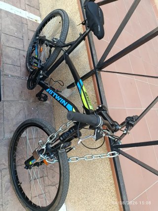 Bicicleta BTWIN Rockrider Negra