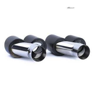 COLAS ESCAPE SALIDA DOBLE UNIVERSAL ACERO INOX NEGRO MATE