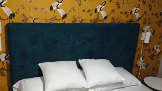 Cabecero Cama Tapizado Terciopelo Negro