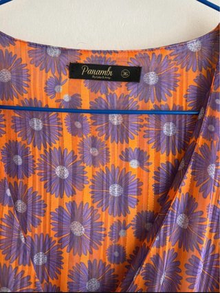 Vestido fiesta estampado floral talla S