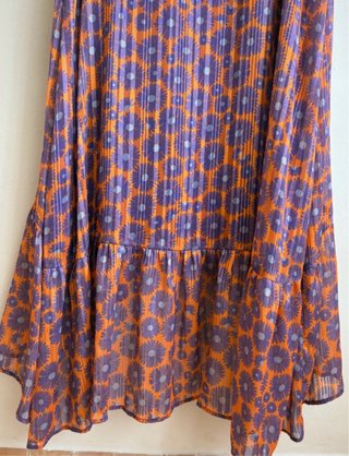 Vestido fiesta estampado floral talla S