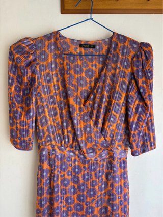 Vestido fiesta estampado floral talla S