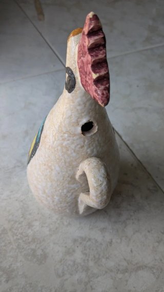 Botijo pequeño gallo cerámica