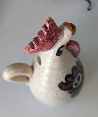 Botijo pequeño gallo cerámica