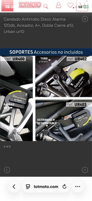 Candado U-Lock Urban Ur10 con 3 llaves.