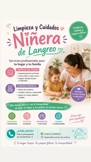 Limpieza/ niñera