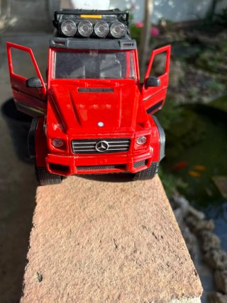 Mercedes G-Wagon con remolque y caballo