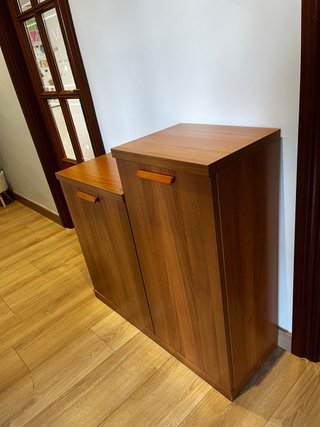 Mueble de entrada zapatero madera