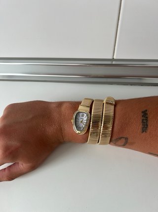 Reloj Serpiente Dorado