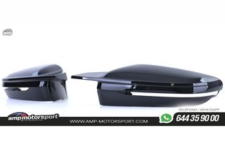 CARCASAS DE ESPEJOS PARA BMW SERIE 4 G22/G26 2020-- LOOK M4 NEGRO BRILLO