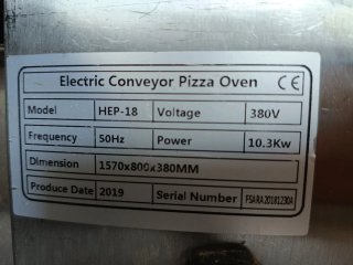 Horno de cinta para pizzas profesional