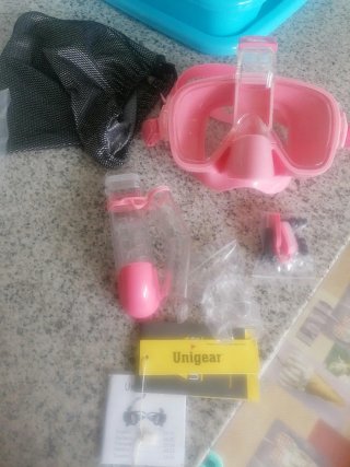Máscara snorkel,respiras por nariz.Unigear.