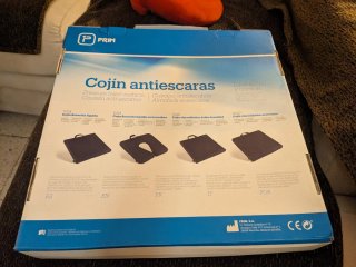 Cojín Antiescaras Herradura Negro