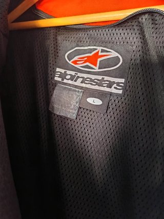Chaqueta Moto Alpinestars Roja y Gris